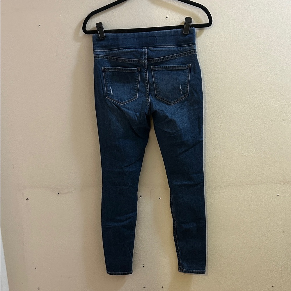 Old Navy Distressed Dark Blue Women's Jeggings - Picture 6 of 7